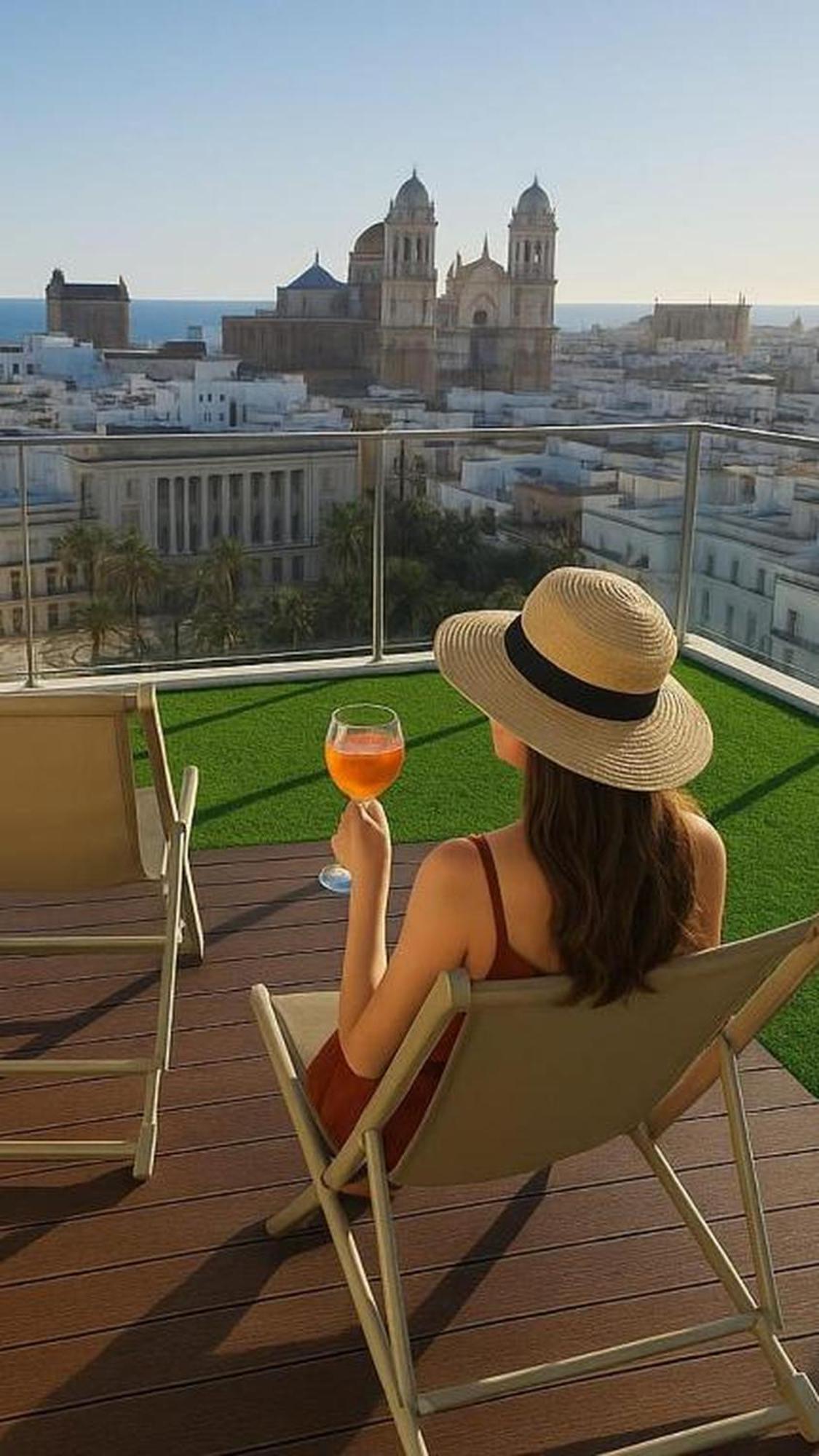 Skyline - Penthouse With 50M2 Private Terrace And Stunning Views Apartment Cádiz Exterior foto